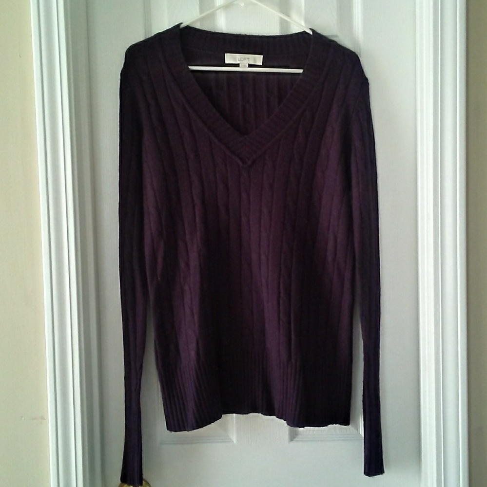 Ann Taylor Loft V-Neck Sweater S M